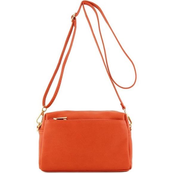 Bags Triple Zip Small Crossbody Bag Burnt Orange Poshmark